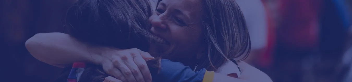 Women hugging