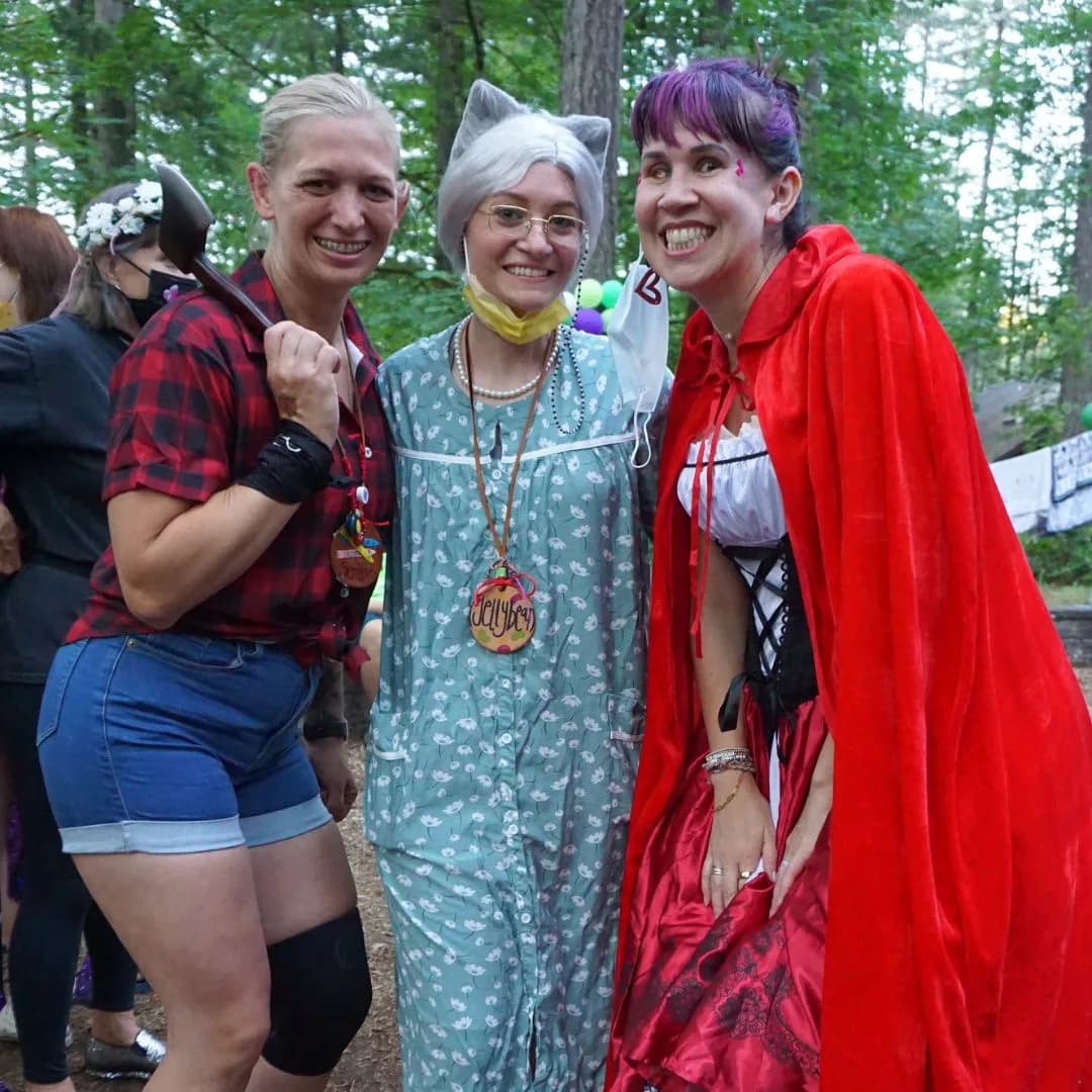 Hip Hop and other volunteers dressed up